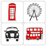 London Skyline set of 4 coasters